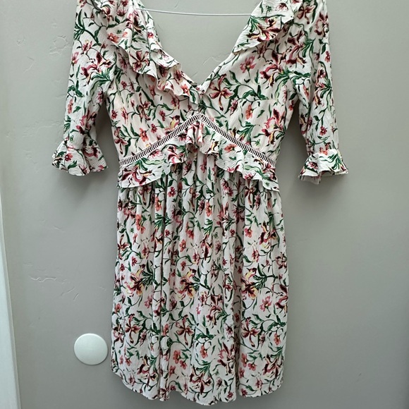 Top Shop Floral Skater Dress - Picture 4 of 5